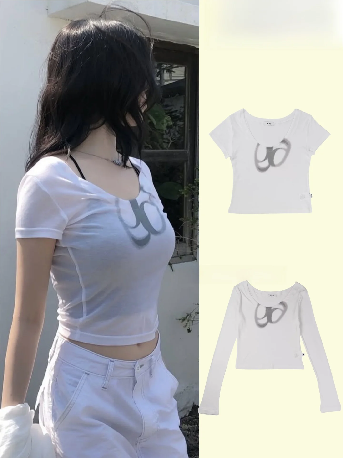 

Slim Fit Printed Ultra Thin Short Sleeve T Shirt Women's Elastic Spicy Girl Cotton Spring Summer Fashion Official Website