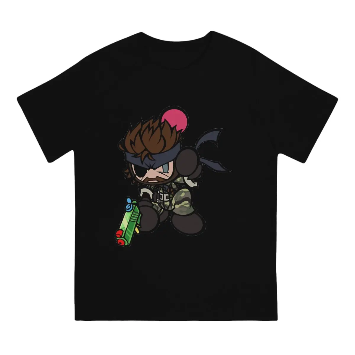 Men T-Shirts Big Boss Amazing Pure Cotton Tees Short Sleeve Super Bomberman R T Shirt Round Neck Tops Gift