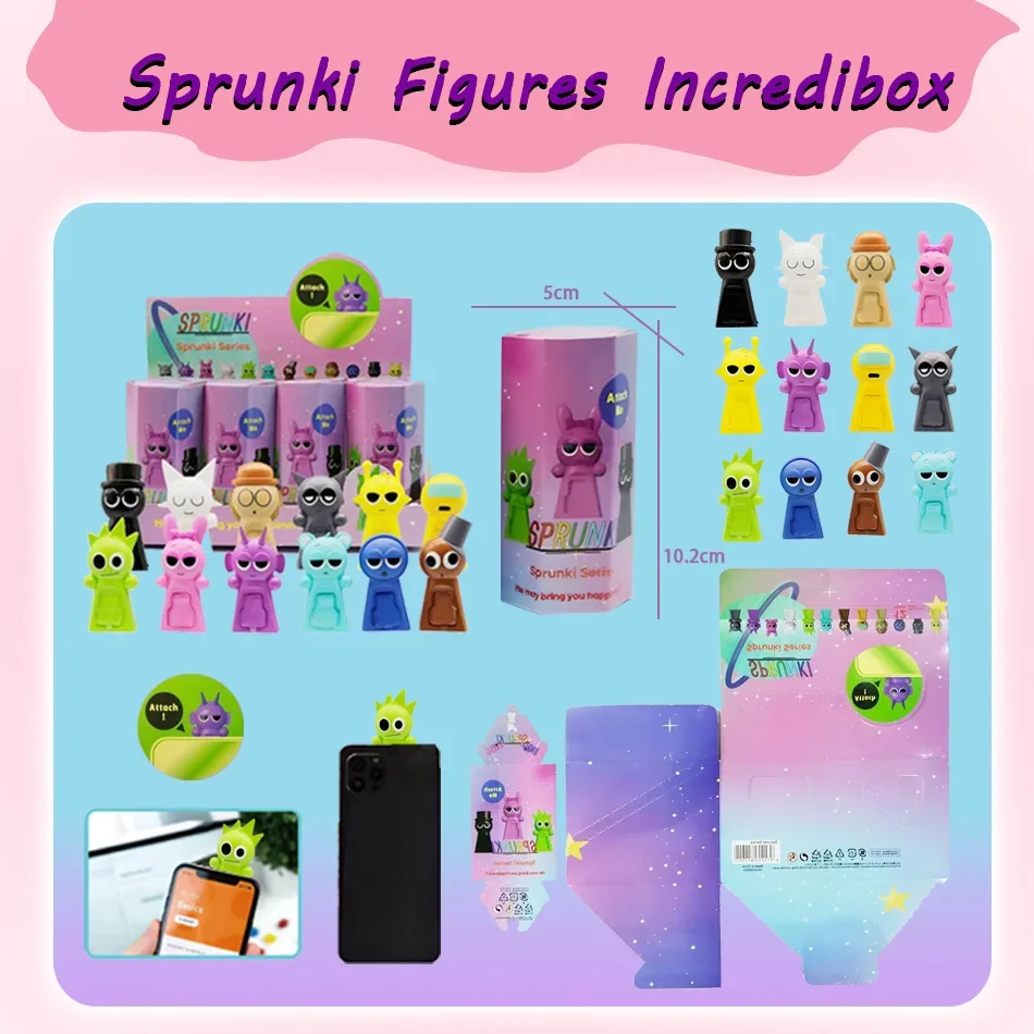 

2026 Hot Sale 12PCS Mini Sprunki Action Figures Toys Cartoon Sprunki Wenda Model Dolls Children's Gift