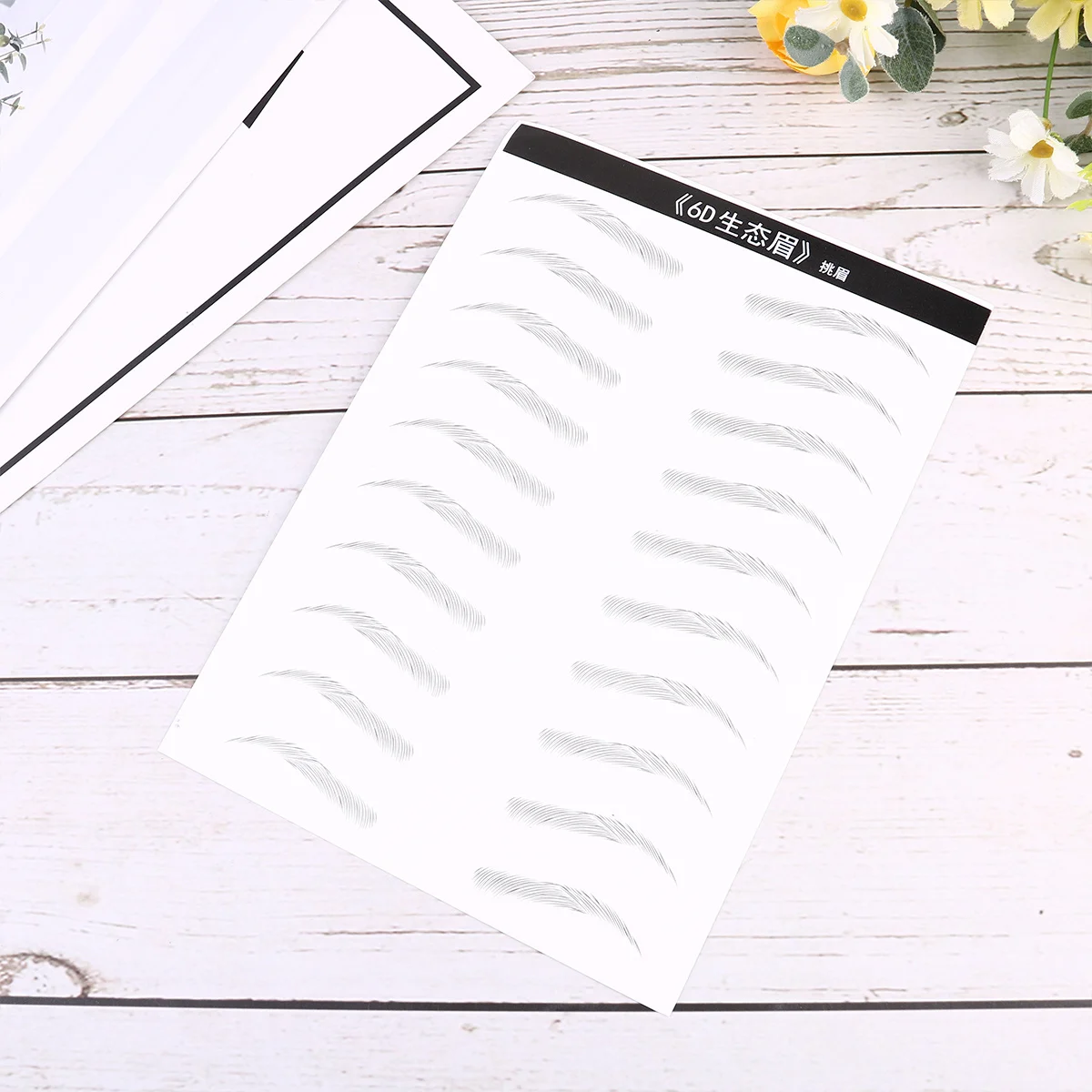 

20Pairs Eyebrow Sticker Waterproof Natural Look Instant Transformation for Fewer Eyebrows Eyebrow Sticker