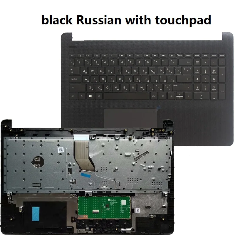 Imagem -02 - Russo Eua Espanhol Latin Teclado Portátil para hp 15-bs 15-bu 15-bw 250 g6 255 g6 Tpn-c129 Tpn-c130 com Capa Superior do Apoio das Mãos