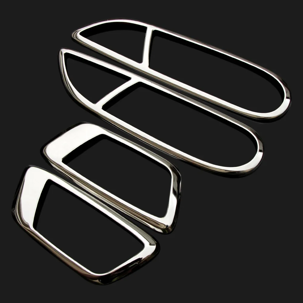 Stainless Steel Inner Trim Door Hand Clasping Decorative Ring Sticker for Ford Fiesta MK7 2009-2020 Ecosport 2012-2020