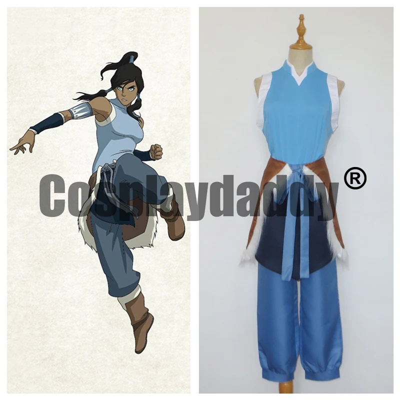 IN STOCK ALoK Water Tribe Korra Outfit Cosplay Costume Christmas Halloween Theme Party