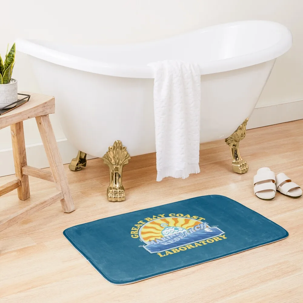 

MARINE RESEARCH LABORATORY Bath Mat Waterproof Bathroom Rugs Entrance Carpet Bathroom Shower Curtain Bath Rugs Mat