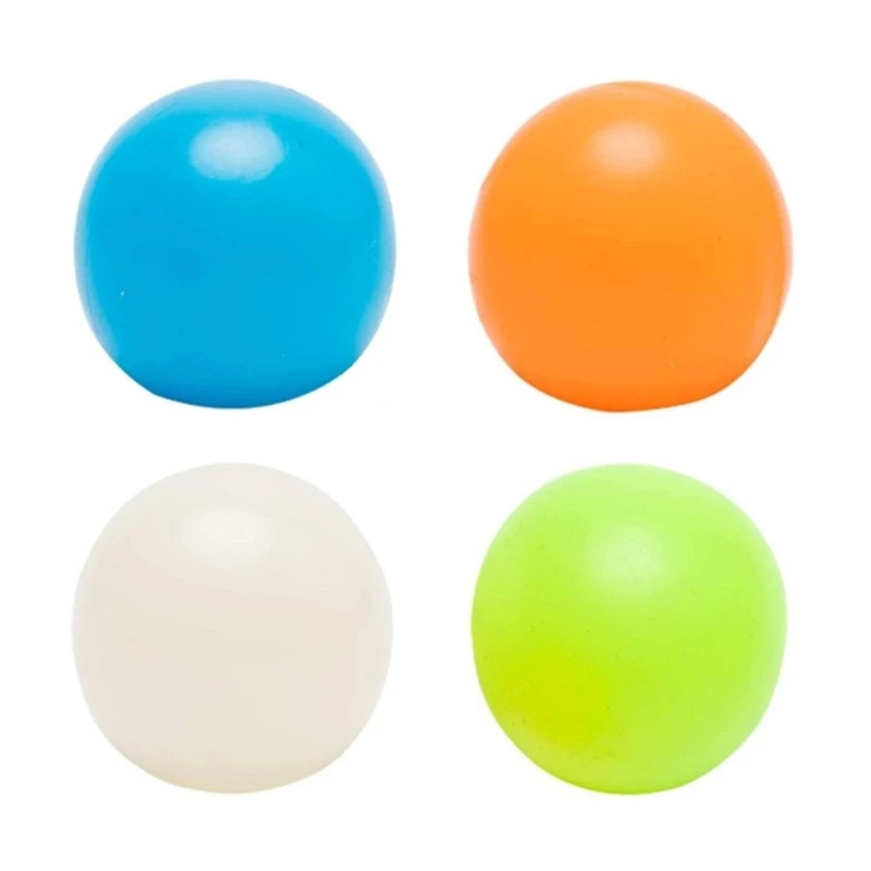 Ceiling Glow Stress Balls Ceiling Glow Balls Lunimous Glow In The Dark Sticky Wall Balls D5QA