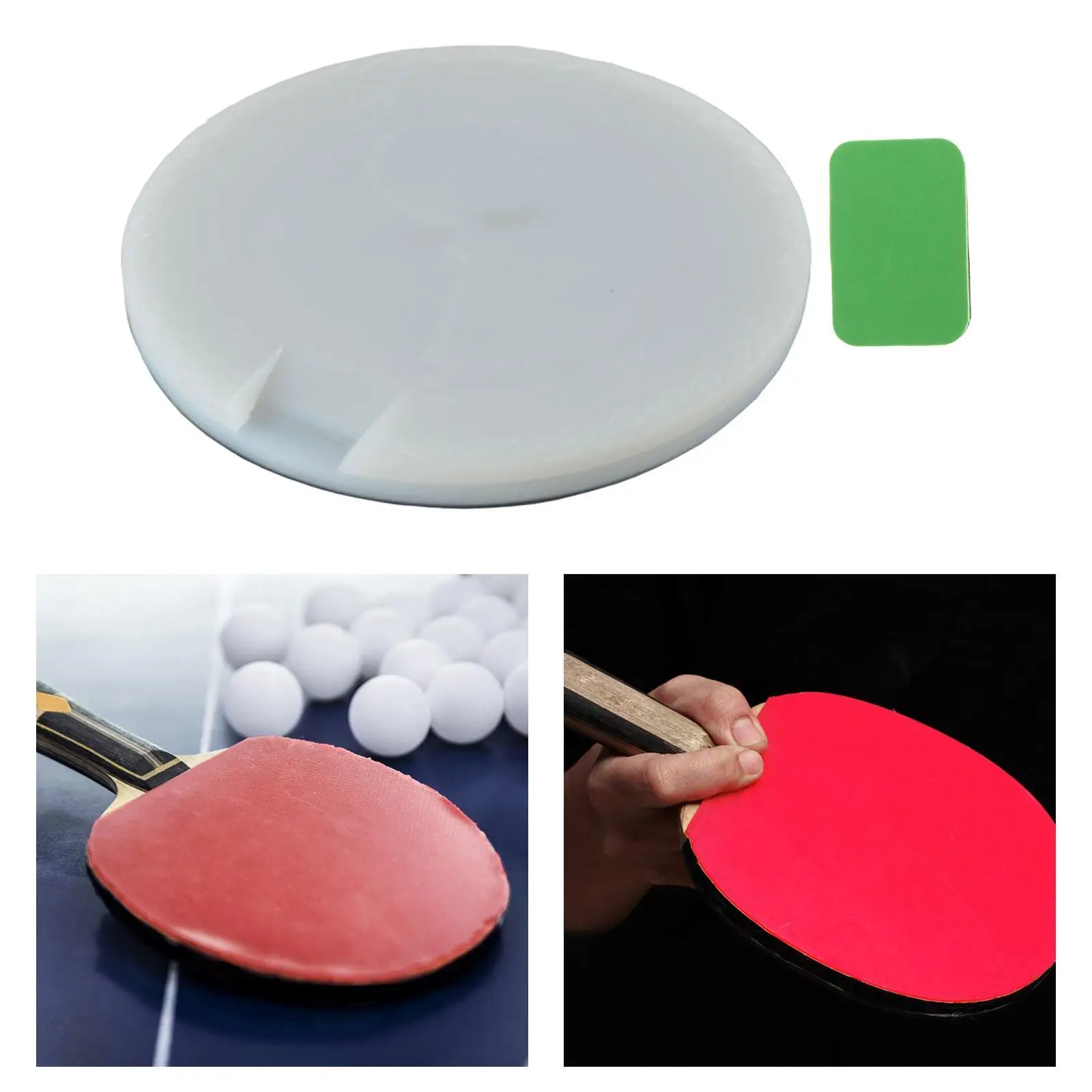 

Table Tennis Racket Assembled Cutting Machine Rotatable PE Platform for Table Tennis Accessories and Paddle Repair