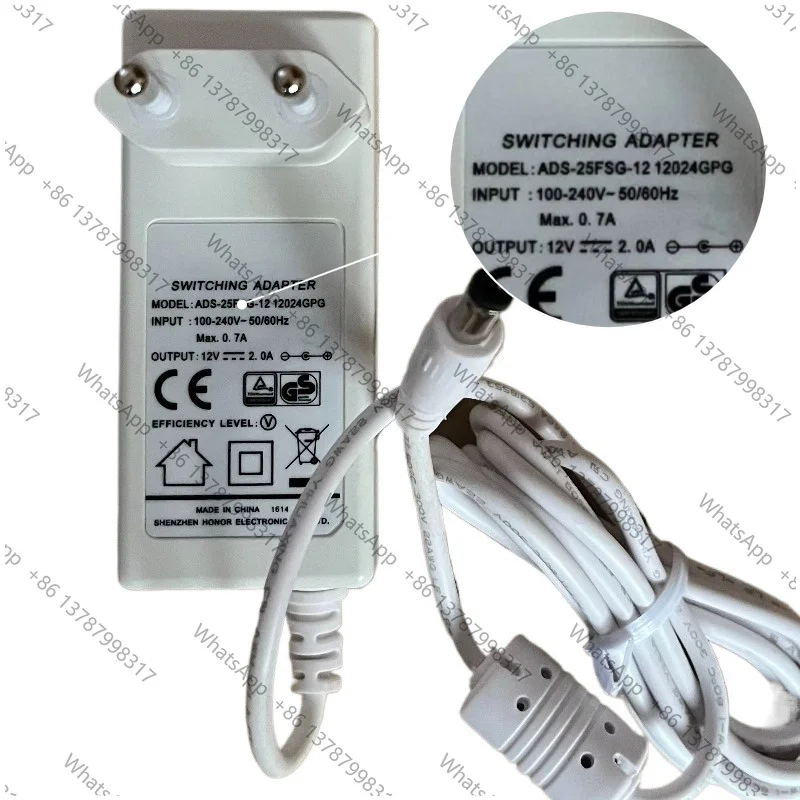 new 1pcs For  2V2A DVR Monitor Cable ADS-25FSG-12 12024GPG Personal Care Appliance Parts