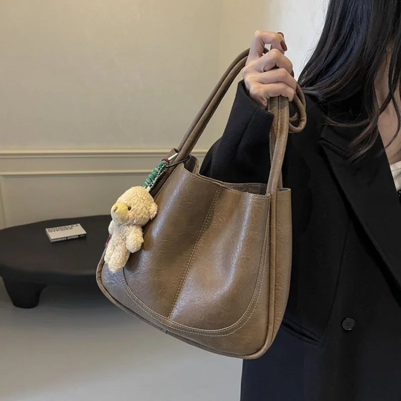 

Luxury Brand Famous Designer Leather Tote Bag For Women, Elegant Crossbody Shoulder Handbag
