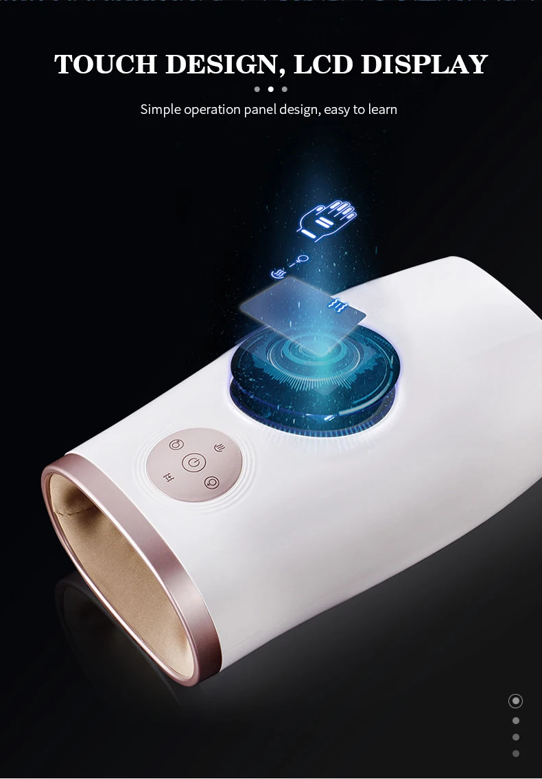 10Pcs Cordless Portable Electric Vibration Finger Press Heater Finger Joint Palm Massager with Heat Hand Massager