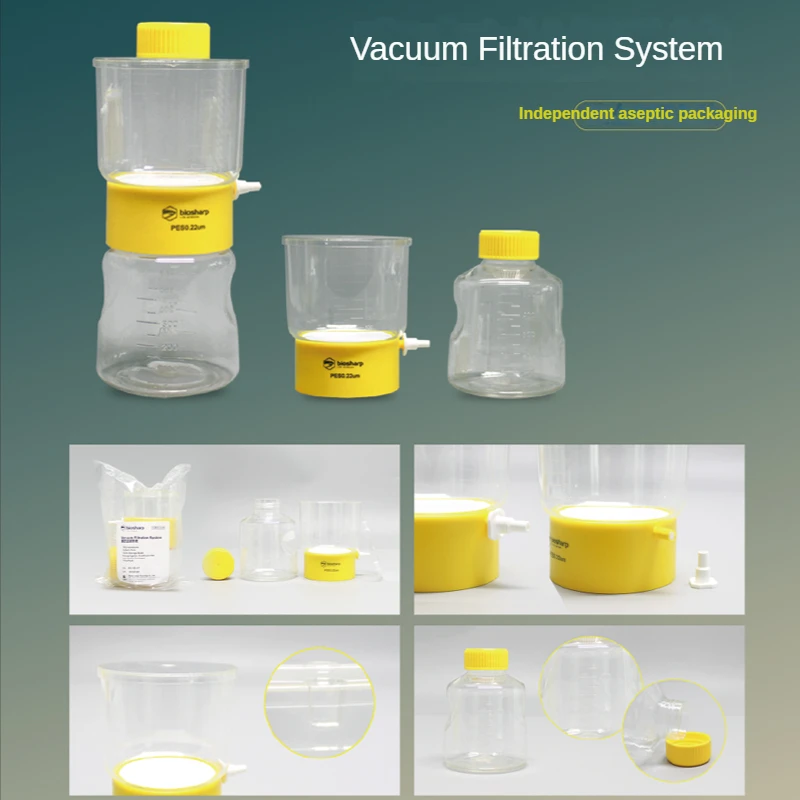 0.22um Biosharp Laboratory Vacuum Filtration System PES Membrane for Filtration Sterilization of Cell Culture Fluid/Sera/Buffer