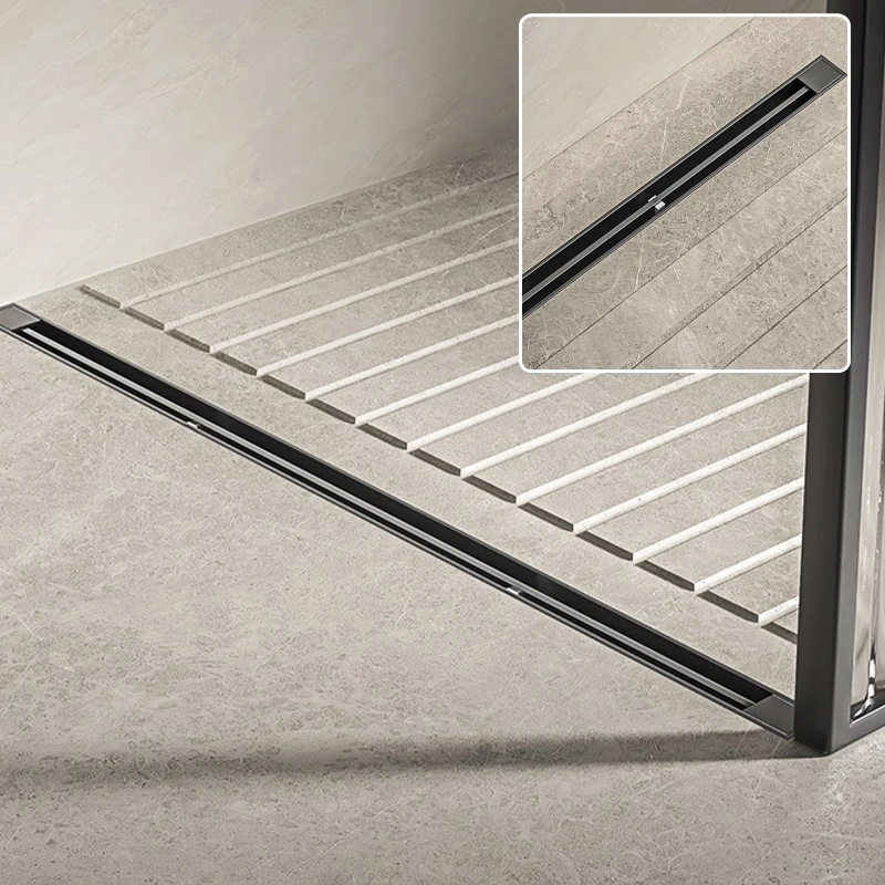 Imagem -02 - Dreno de Piso Linear de 304 Tira Longa Retangular Anti-odor Galvanoplastia com Núcleo de Cobre Aço Inoxidável