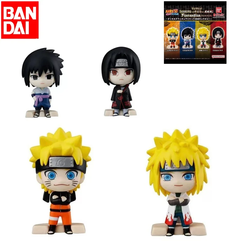 

Bandai Original Gashapon Naruto Uchiha Namikaze Minato Anime Action Assembly Toys Collectible Model Ornaments Gifts For Children