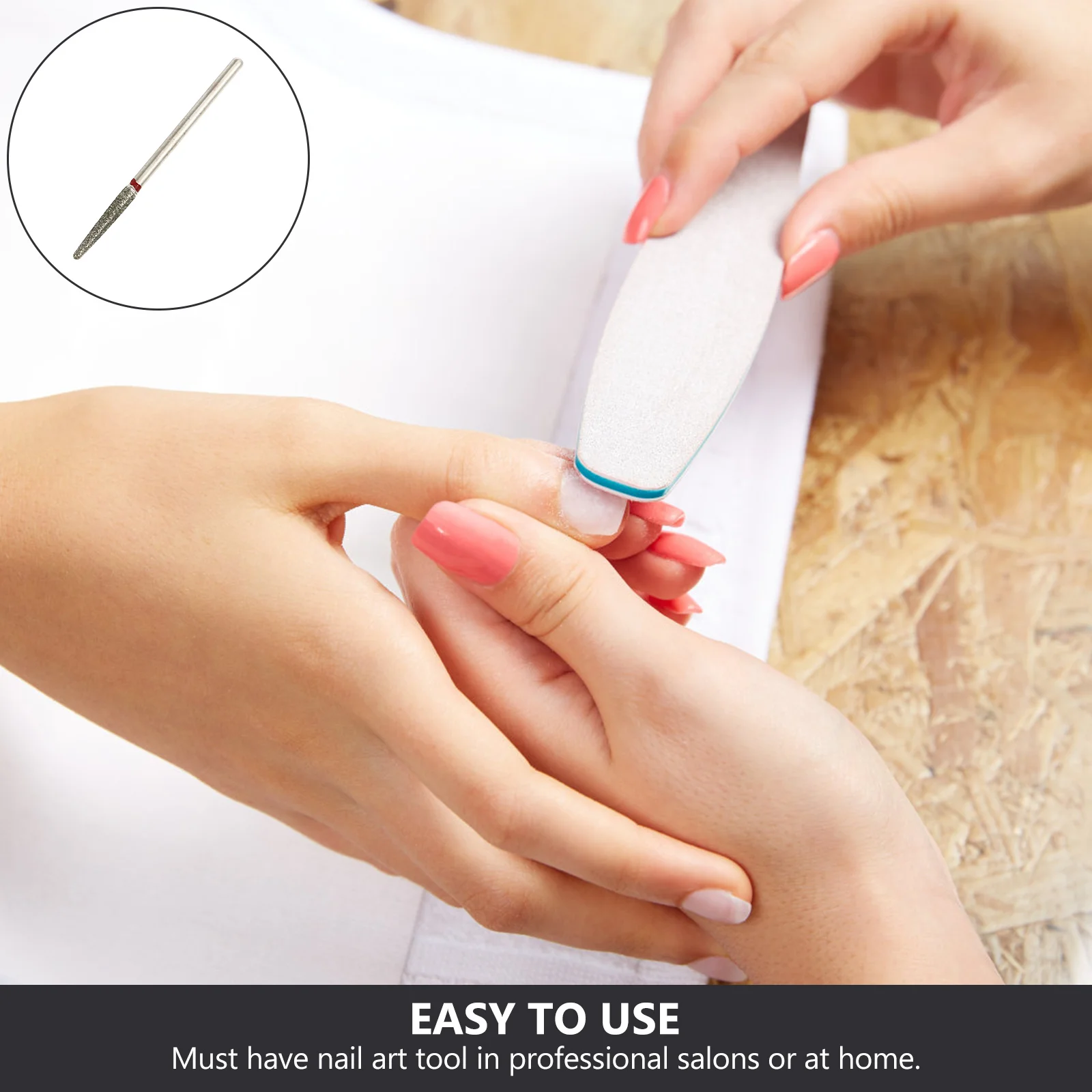 50Pcs Nail Grinding Heads Polishing Machine Accessories Fine Workmanship Easy Operate Women Girls Nail Drill Bits