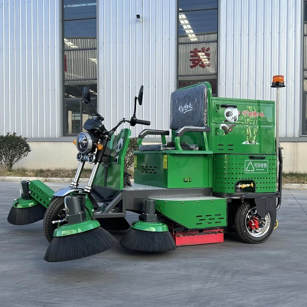 Outdoor Community Parks Residential Areas Leaf Garbage Collection Vehicle CE Certified Multifunctional Electric Sweeper