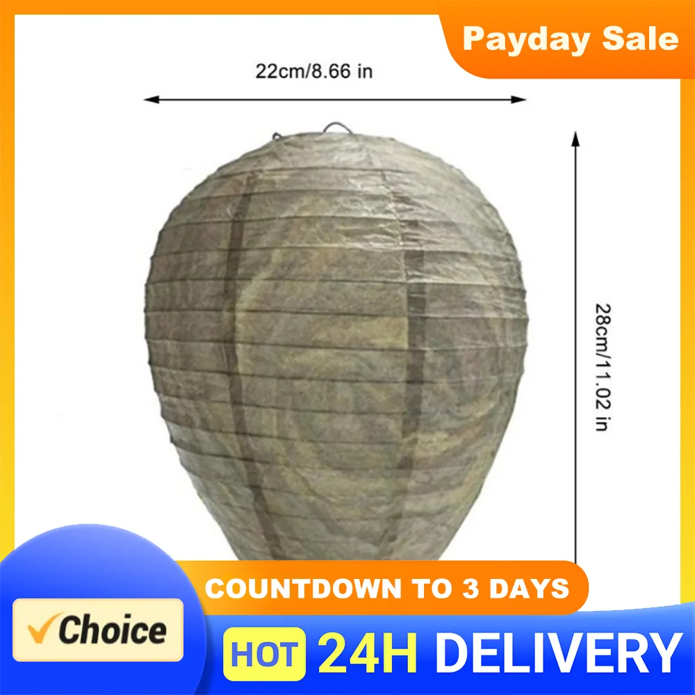 11x8.7 inch  Wasp Nest Decoy  Hanging Yellow Jacket Deterrent