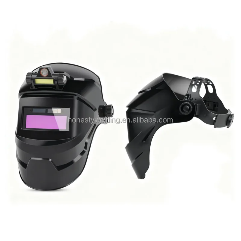 Cheap Welding Mask Solar  Power Automatic Dimming Solder Mask  Auto Darkening Welding Helmet with LED  Light
