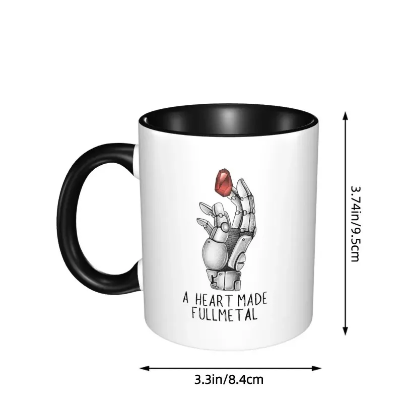 Fullmetal Alchemist Anime Mug Funny Ceramic Coffee Cups Tea Mugs Milk Cup Drinkware Gift for Woman Man 4