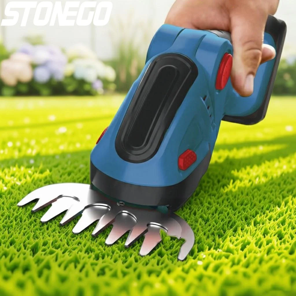 

24V Cordless 2in1 Lawn Trimmer Handheld Mower Pruning Shears Garden Tool Easy Shrub Maintenance