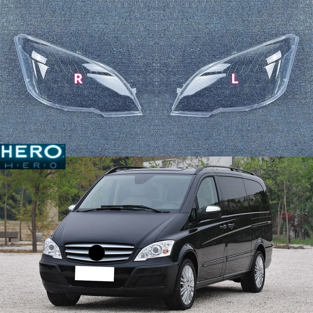 

For Mercedes Benz Viano Vito W639 2012 2013 2014 2015 Headlamp Lens Cover Headlight Lens Shell Transparent Lampshade Glass Lamp