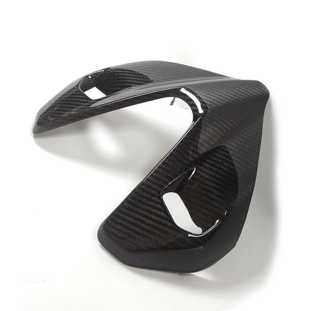 دراجة نارية ترقية ألياف الكربون الأسود مدخل هواء هدية لوحة هدية ABS المواد ل دوكاتي ستريتفايتر V4 #6