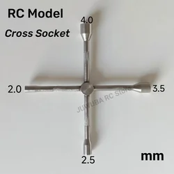 Rc Cross Socket Stainless Steel Made For 1/14 Tamiya Remote Control Tractor Rc Truck Trailer Parts Contruction Vehicle Diy Hobb