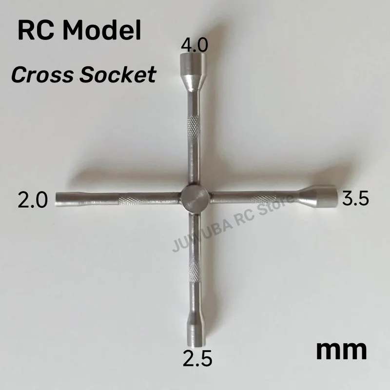 Rc Cross Socket Stainless Steel Made For 1/14 Tamiya Remote Control Tractor Rc Truck Trailer Parts Contruction Vehicle Diy Hobb