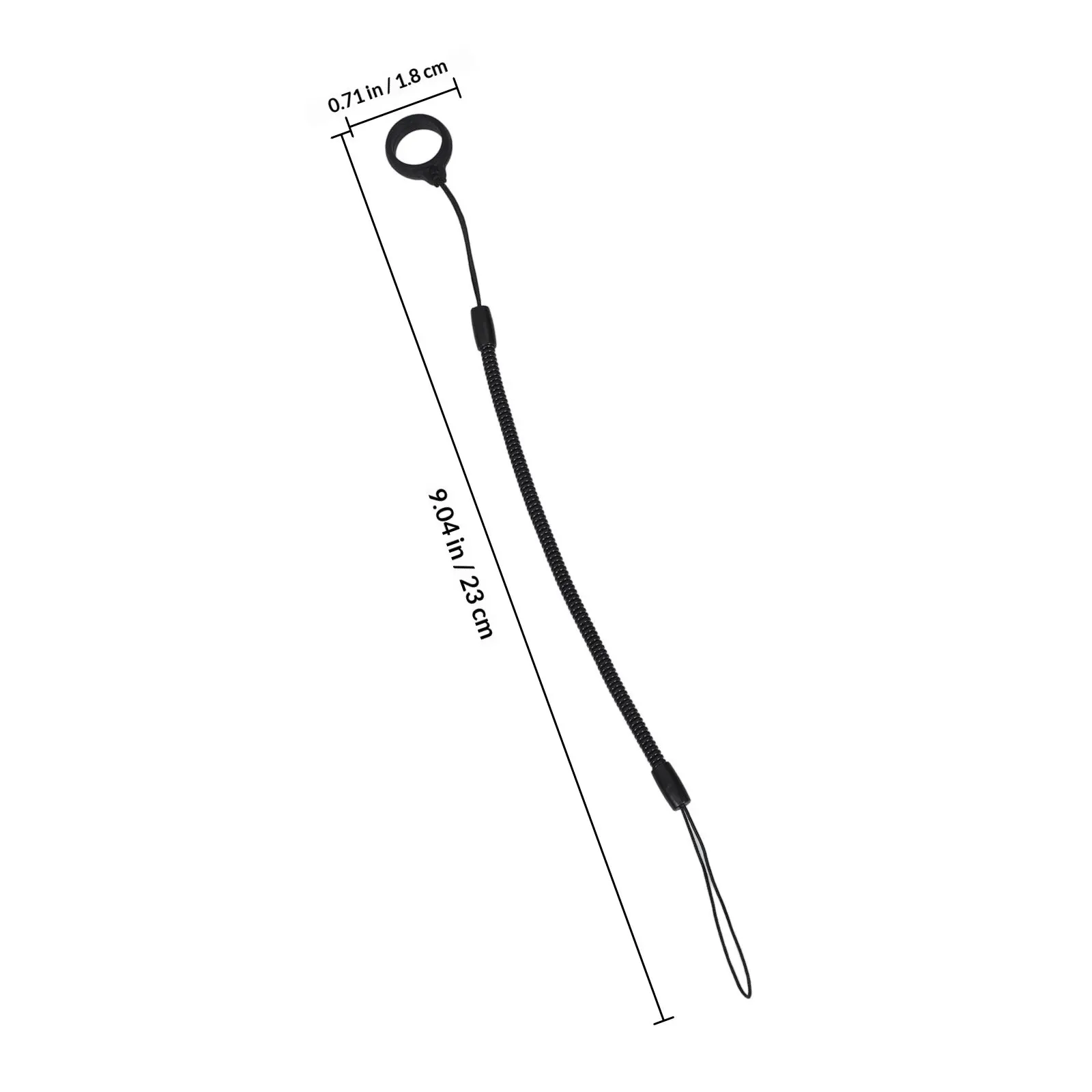 6Pcs Anti Loss Pen Lanyard Elastic Retractable Clip for Teachers Doctors Nurses Construction Workers Silicone Black Pen