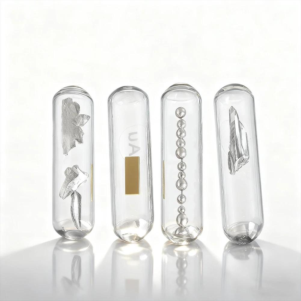 Irregular Granule Collection Small Ornament Glass Bottle Metal Sample Can Be Melted DIY Element Chemistry Research and Teaching