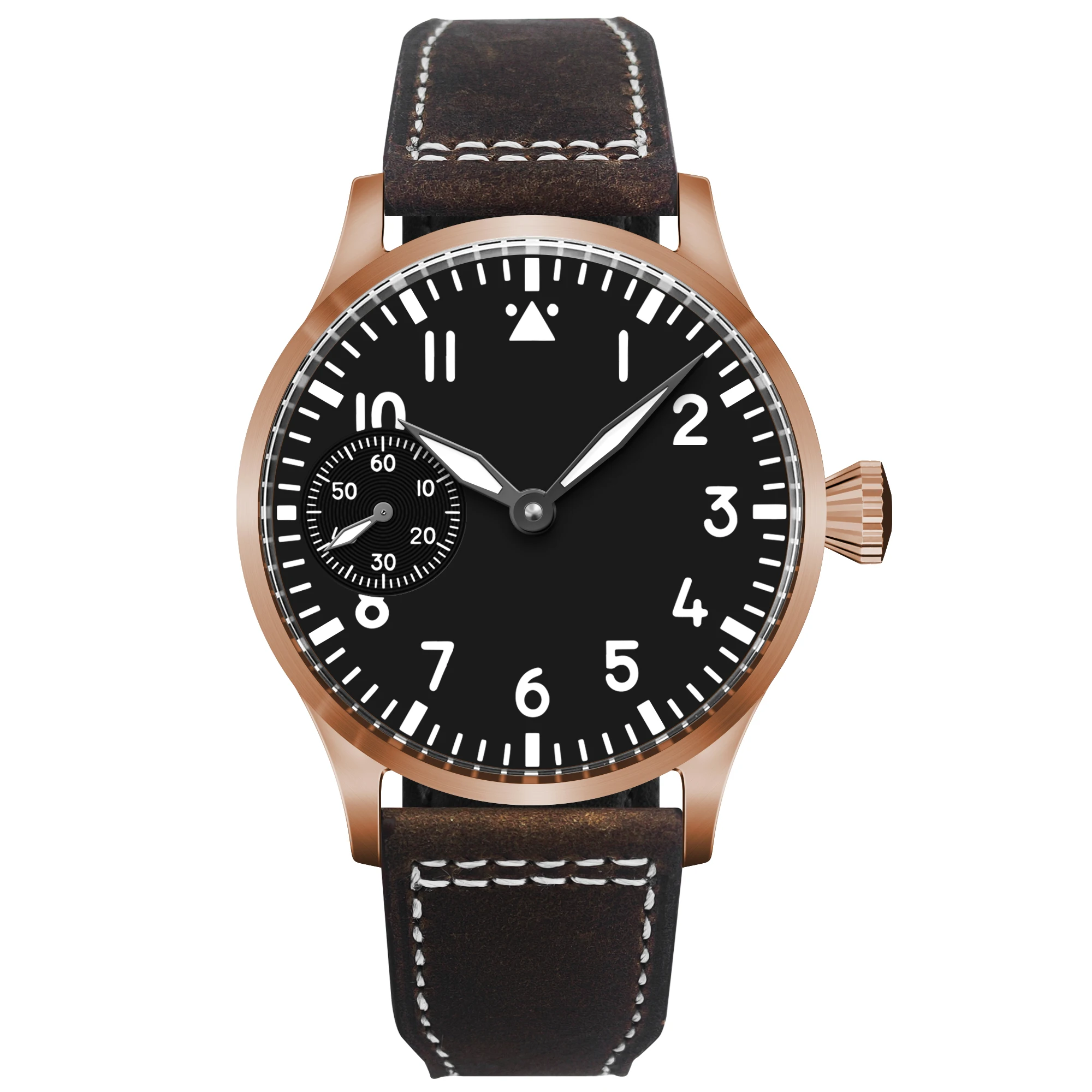 Corgeut Luxe saffierglas 42 mm wijzerplaat St3600 of St3601 handopwindbaar uurwerk 316L stalen kast herenhorloge 30 m waterbestendig