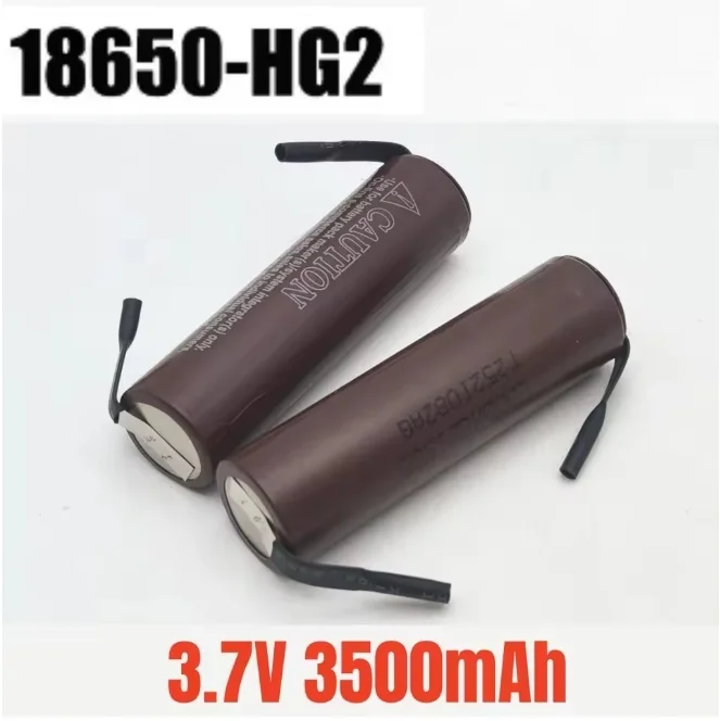 18650 Lithium-Akku 3500mAh 3,7 V 25A HG2 Elektrowerkzeug-Akku 18650 wiederaufladbarer Akku + Nickelblech – Detail 3