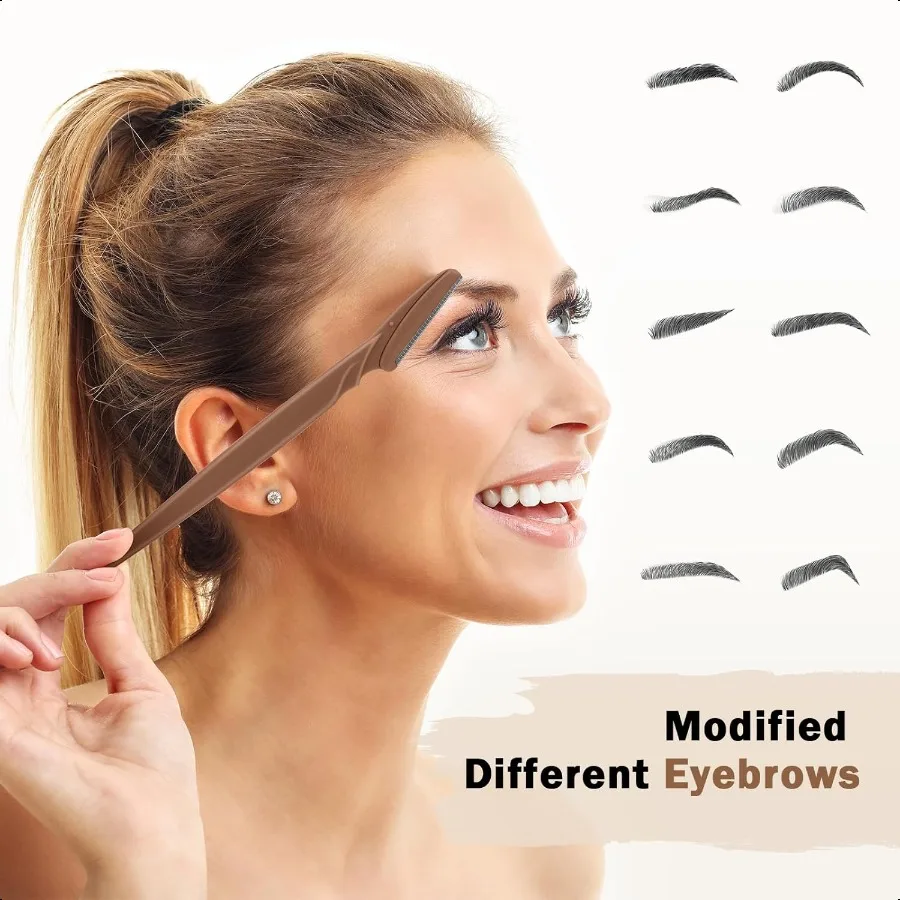 ermaplane Razor for Women Face 6PCS Face Razors for Women Eyebrow Razor with Precision Cover Face Shaver for Men Facial Hair Re