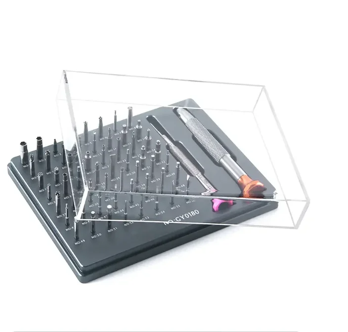 

KWONG YUEN Made Wrist Watch Special Screwdriver 56 Kinds of Multi-functional Wrist Watch Repair Tools with Screw Head