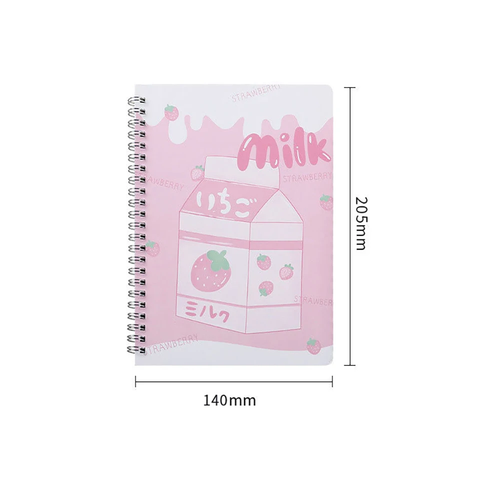 A5 1Pcs Binder Spiral Coil Book Cute Cartoon 60Sheet Thicken Notepad Notebook Student Learning Korean Stationery School Supplies