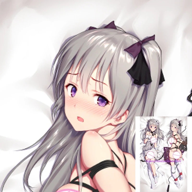 

Anime Dakimakura Pillow Case Kiriko Yukoku Sexy and Busty Beautiful Girl Double-Sided Halloween