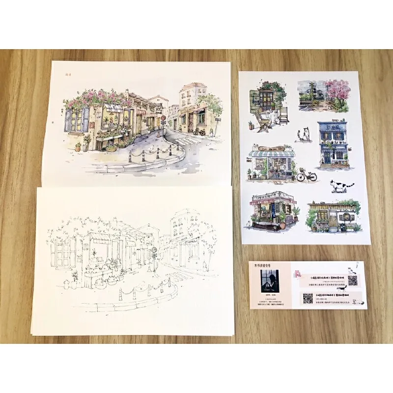 Libro del corso di pittura a colori chiari dai toni caldi di Zhu Qu Libro tutorial sull'autoapprendimento della tecnica di disegno dell'acquerello