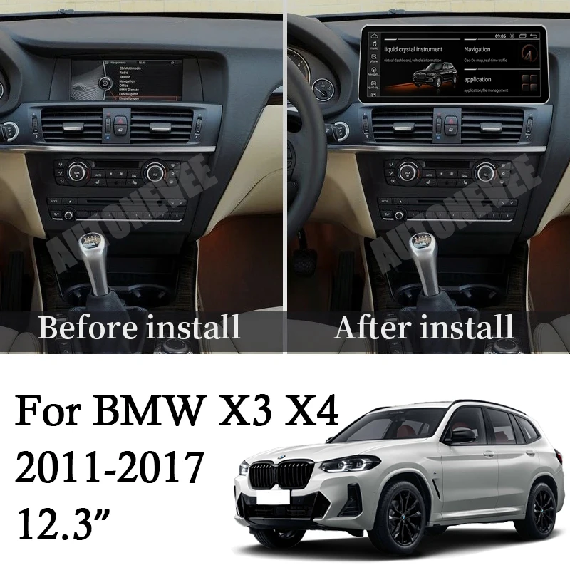 Android Player DVD For BMW X3 F25 X4 F26 Car Intellgent Automotive Multimedia Monitor 2din GPS Navigation Video Radio Carplay BT