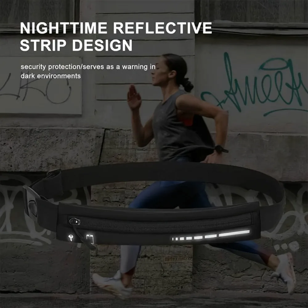 1pc Stay Stylish, Stay Safe: Men's and Women's Ultra Thin Running Waist Bag
