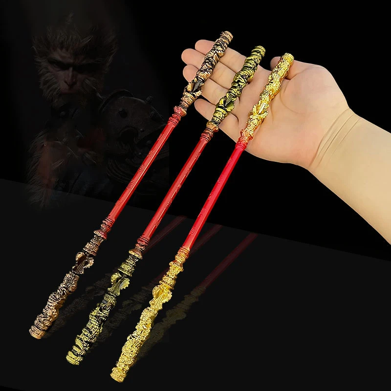 WuKong Ruyi Golden Cudgel Toy Three-dimensional Monkey King Weapon Peripherals Crafts Desktop Small Ornaments Festival Gifts