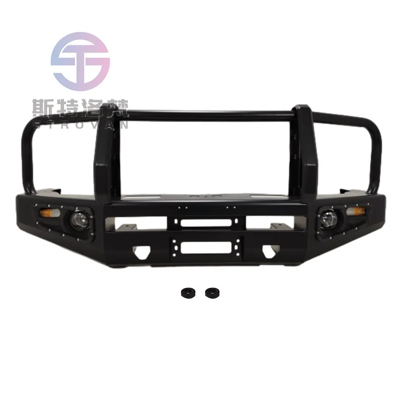 

Новые защитные накладки на передний бампер STLF для Toyota Fortuner: простая установка с вырезами под противотуманные фары