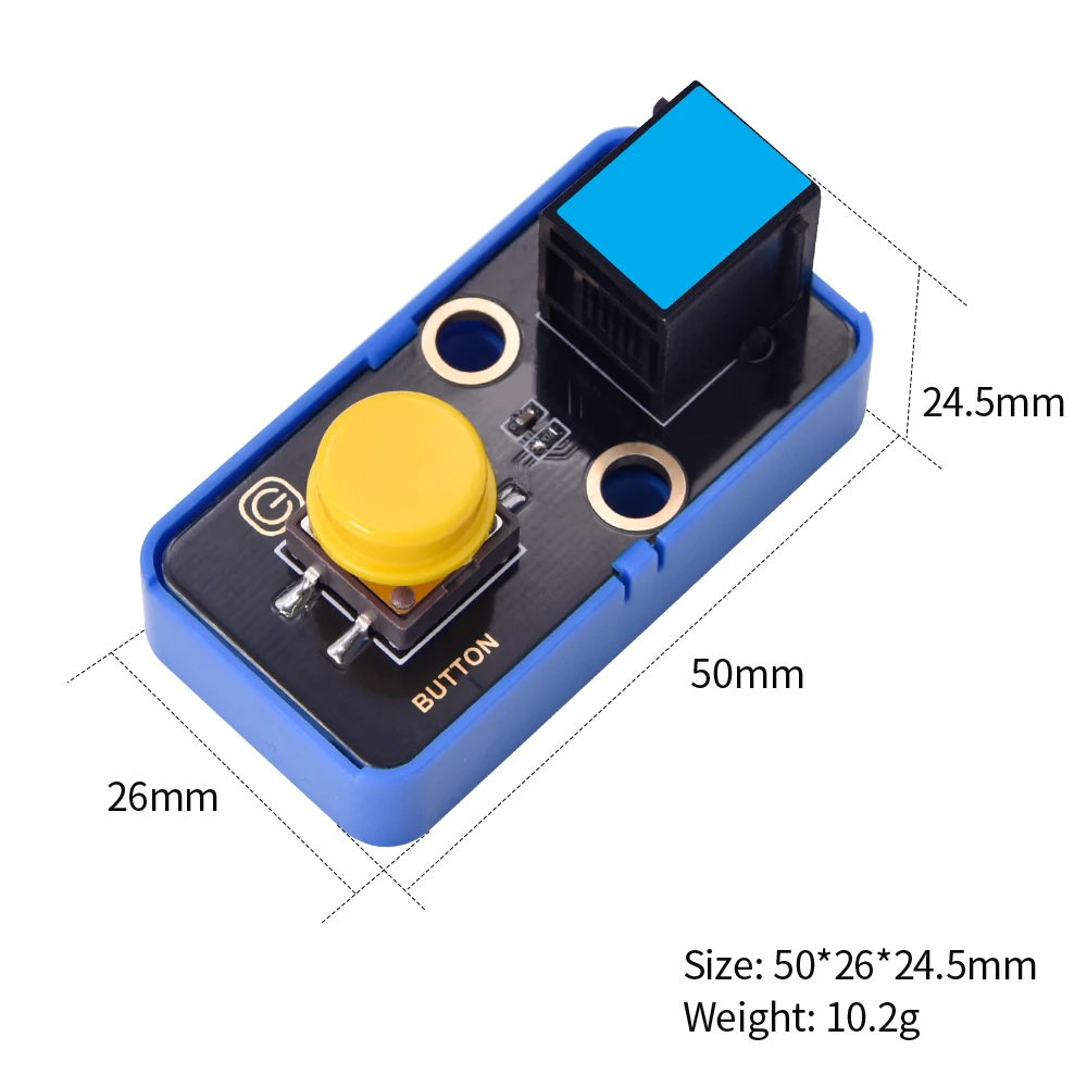 3/5 قطعة Kidsbits STEM اللبنات الإلكترونية وحدة زر واحد متوافقة مع ليغو لمشاريع Arduino DIY صانع البخار