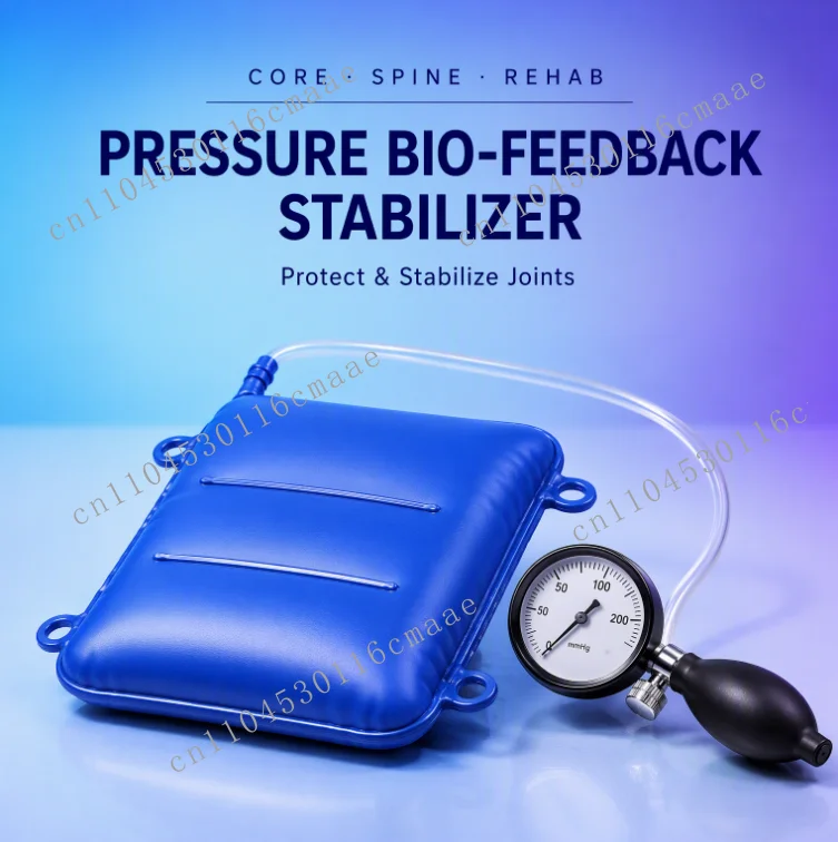 Lumbar stabilizer biofeedback pressure device,posture corrector,rubber tool for back pain prevention and rehabilitation training