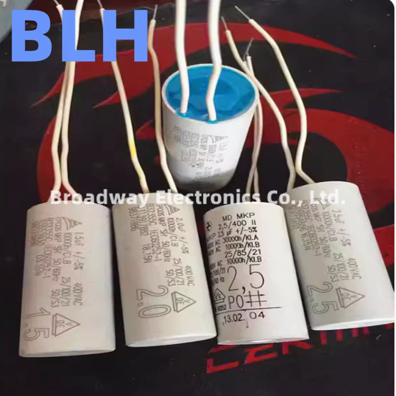 Motor Running Capacitor MD MKP 400VAC 400V 1.5UF 2UF 2.5UF 3UF 3.5UF 4UF 5UF 6UF 7UF