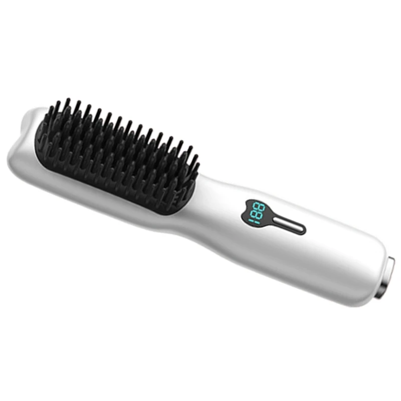 Cordless Hair Straightener Brush,Hair Straightener Comb Mini Portable Straightening Comb for Travel/Home/Outdoor Drop Shipping