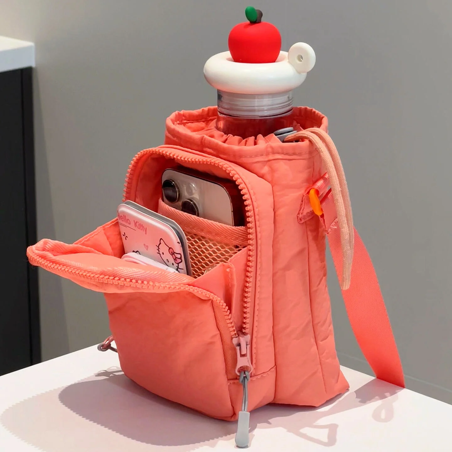 

Сумка для телефона через плечо Spor для женщин, легкая сумка для бега на одно плечо, сумка на слинге для чашки с водой, модная и практичная