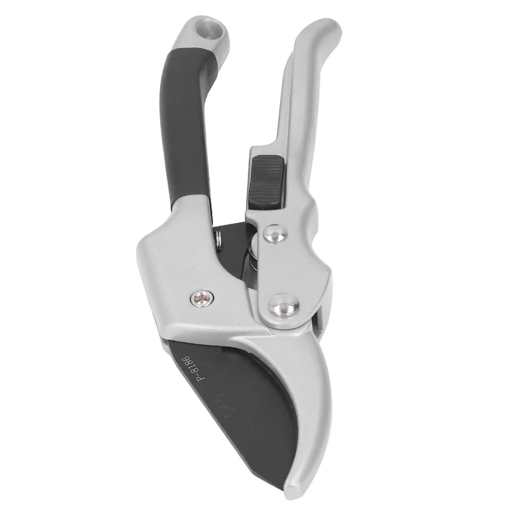 Durable Metal Pruning Shears Silver Sharp Blade Plant Trimming Tool Hand Operated Ergonomic Handle Garden Clippers