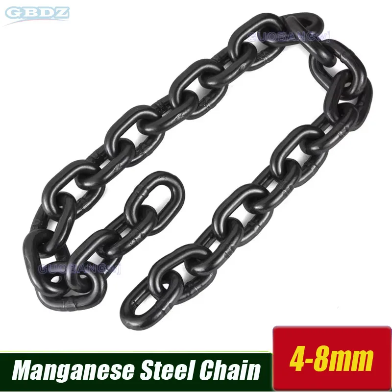 G80 Manganese Steel Lifting Chain Galvanized 1T/2T/3T/5T Options High Strength Crane Chain Rigging Sling Tow Chain