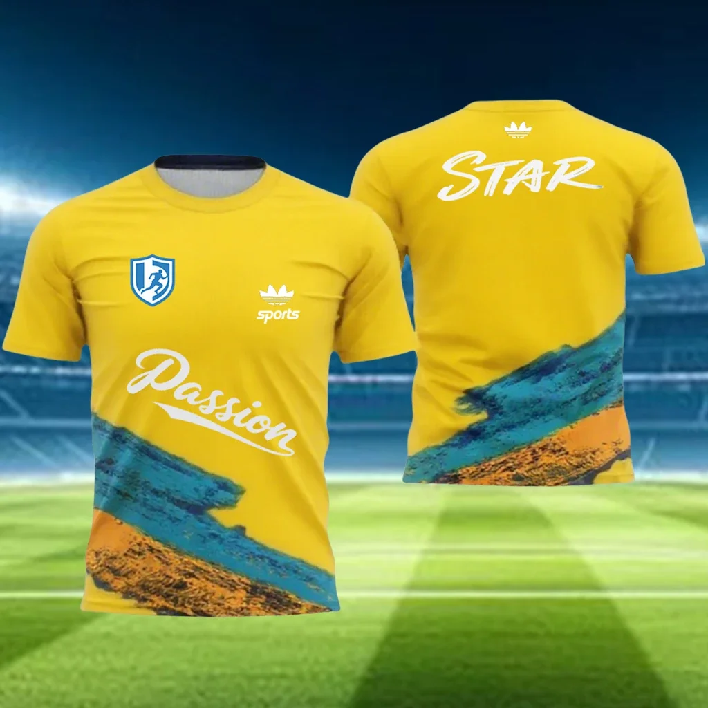 

New Outdoor Sports Training Quick Drying Cycling Shirt for Motorcycle Enthusiasts Men's Oversized Short Sleeved Football T-shirt