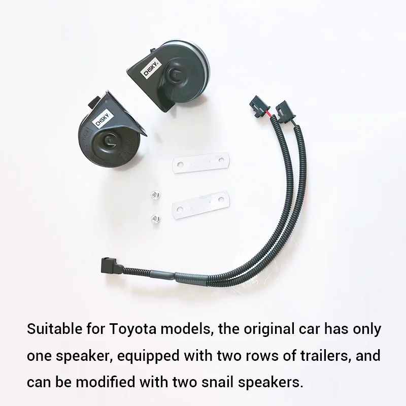 Car Snail Horn Speakers Tweeter High Bass Waterproof Whistle Accessories For Toyota C-HR 2014-2022
