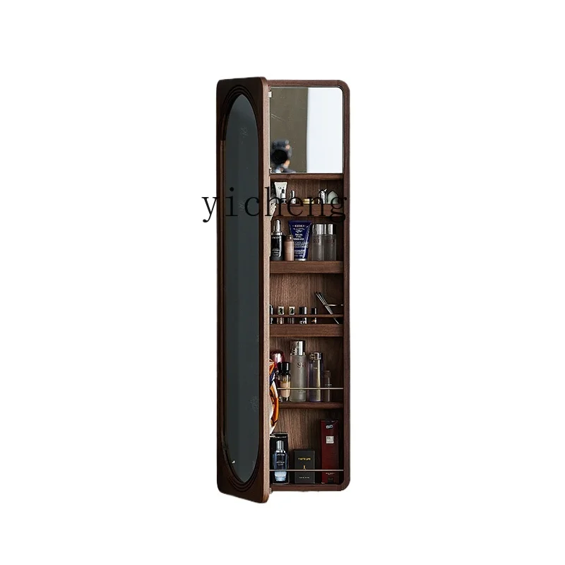 

Tqh Solid Wood Full Body Mirror Bedroom and Household Makeup Hallway Mirror Cabinet Home Close Wall Dressing Mirror