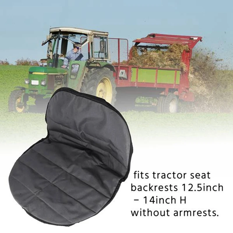 2Set Universal Riding Lawn Mower Tractor Seat Cover Padded Comfort Pad Storage Pouch Medium